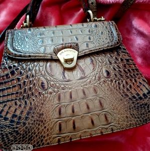 RARE Brahmin TOASTED ALMOND LADY VITTORIA SATCHEL
